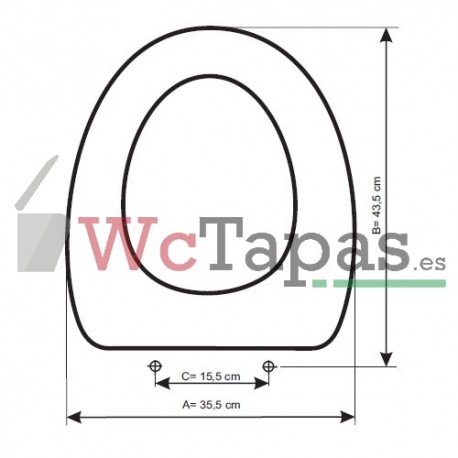 Asiento inodoro COMPATIBLE Reflections Ideal Standard.