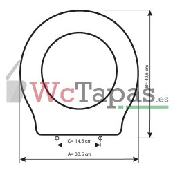 Tapa inodoro COMPATIBLE Space Ideal Standard.