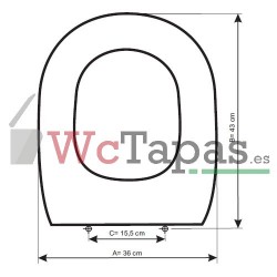 Tapa inodoro COMPATIBLE Tesi Ideal Standard.