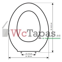 Asiento inodoro COMPATIBLE Aquaria Roca