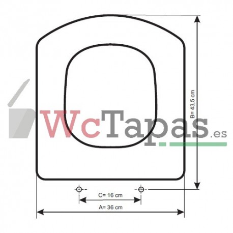 Tapa Wc COMPATIBLE Hall Suspendido Roca