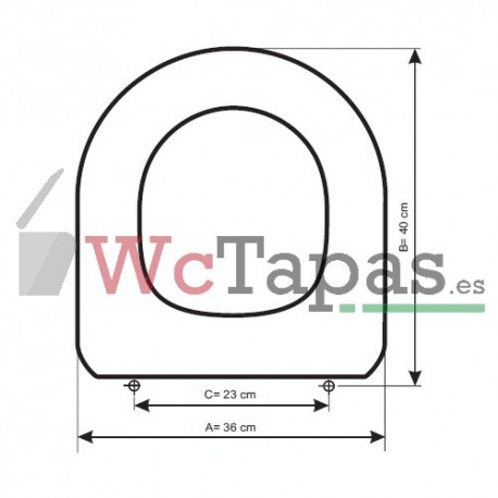 Tapa Wc COMPATIBLE Meridian N Compact Roca