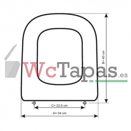 Tapa Wc COMPATIBLE The Gap Compact Roca