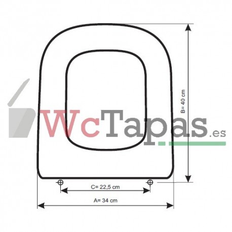 Tapa wc roca the gap blanca