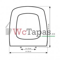 Tapa inodoro COMPATIBLE SA02 Galassia