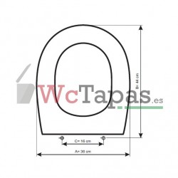 Tapa Wc COMPATIBLE Dune Duravit.