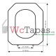 Tapa Wc COMPATIBLE 1930 Redondo Duravit.