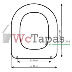 Tapa Wc COMPATIBLE Darling New Duravit.