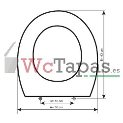 Tapa Wc COMPATIBLE Duraplus Duravit.