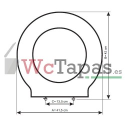 Tapa Wc COMPATIBLE Starck 1 Duravit.