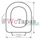 Tapa Wc COMPATIBLE Starck 2 Duravit.