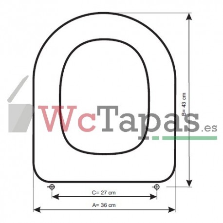 Tapa Wc COMPATIBLE Starck 3 Duravit.