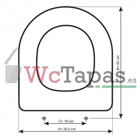 Asiento inodoro COMPATIBLE Esedra Ideal Standard.