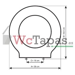 Tapa inodoro COMPATIBLE Arke Galassia