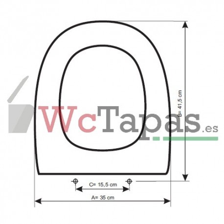 Asiento inodoro Europa Sangrá COMPATIBLE.