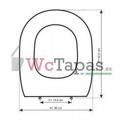 Tapa Wc Sanicompact Elite Sfa Sanitrit COMPATIBLE.