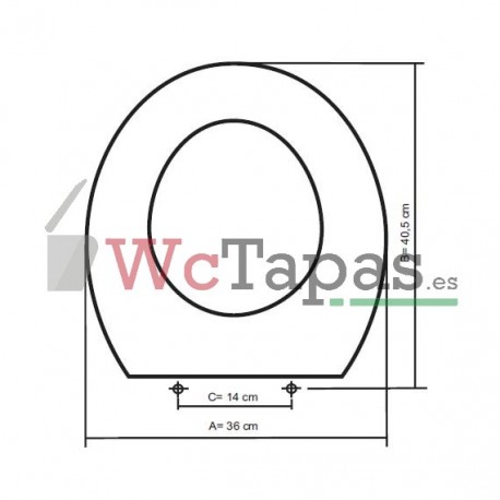 Tapa Wc Sanicompact C43 Sfa Sanitrit COMPATIBLE.