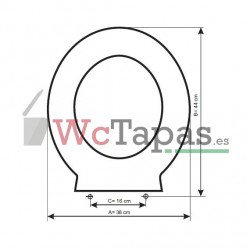 Tapa Wc COMPATIBLE Nau Unisan.