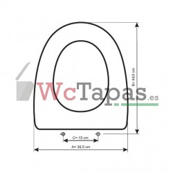 Tapa Wc COMPATIBLE Newday Unisan.