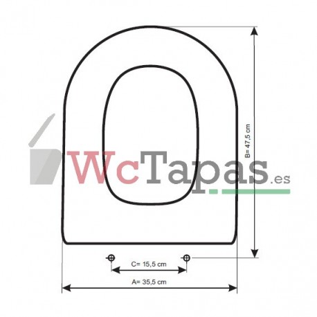 Tapa Wc COMPATIBLE Síntesis Césame.