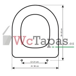 Tapa Wc COMPATIBLE Erica Cerabati