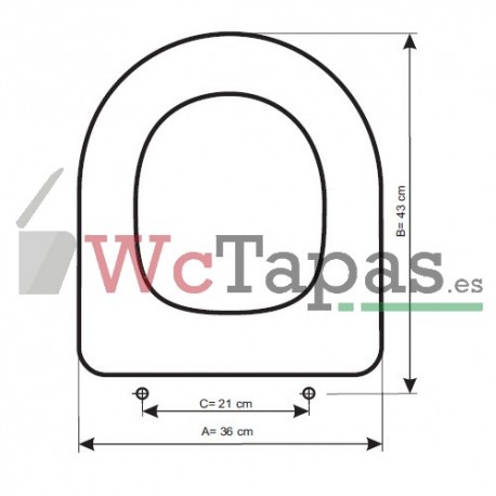 Tapa Wc COMPATIBLE Erica Cerabati