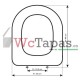 Tapa Wc COMPATIBLE Clodia Dolomite