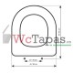 Tapa Wc COMPATIBLE Quadrarco Dolomite