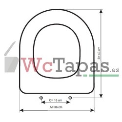 Tapa Wc COMPATIBLE Quadrarco Dolomite