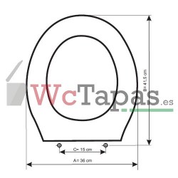 TAPA WC UNIVERSAL SAMBA EN RESIWOOD