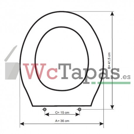 Tapa Wc COMPATIBLE Clásica Esfinge.
