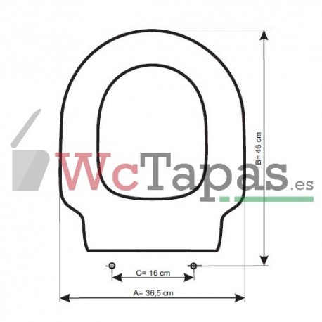 Tapa Wc COMPATIBLE Cadore Facis