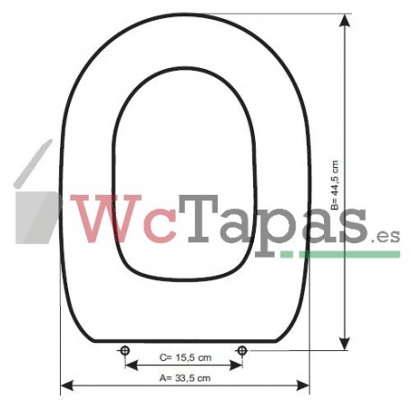 Tapa Wc COMPATIBLE Embassi corto Facis.