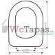 Tapa Wc COMPATIBLE Embassi largo Facis.