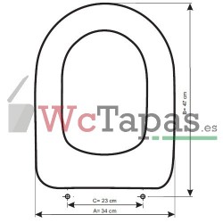 Tapa Wc COMPATIBLE Embassy largo Facis.