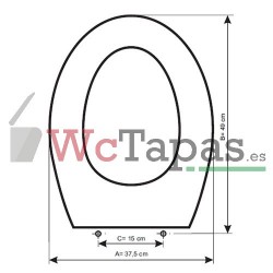 Tapa Wc COMPATIBLE Stressa Facis.