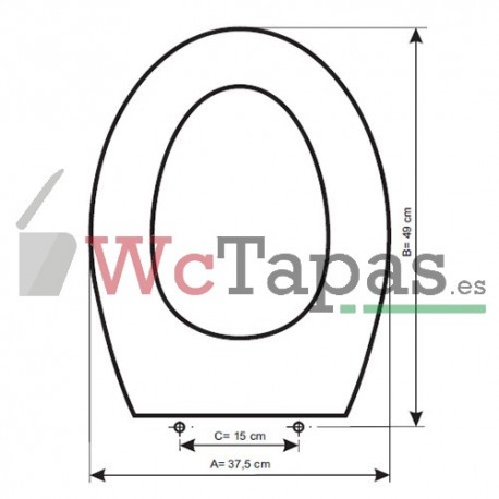 Tapa Wc COMPATIBLE Stressa Facis.