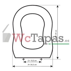 Tapa Wc COMPATIBLE Atenas Fossil Natura