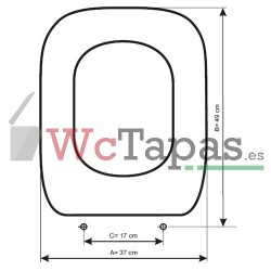 Tapa WC Universal RESIWOOD Modelo SAMBA de ETOOS