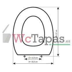 Tapa Wc COMPATIBLE Infantil Cerámica Cielo