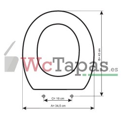 Tapa Wc amortiguada COMPATIBLE Victoria Roca