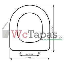 Asiento inodoro COMPATIBLE Nexo Bellavista.