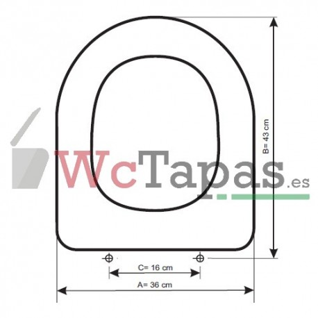 Tapa Wc COMPATIBLE Happening Roca