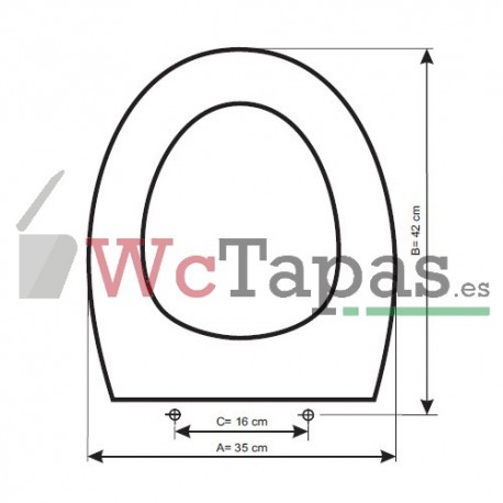 Tapa y asiento de inodoro con caida amortiguada - Compatible con Gala Elia  : : Bricolaje y herramientas