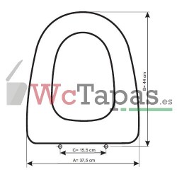 Tapa Wc COMPATIBLE Aitana Unisan.