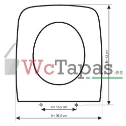 Asiento inodoro COMPATIBLE Cantica Ideal Standard.