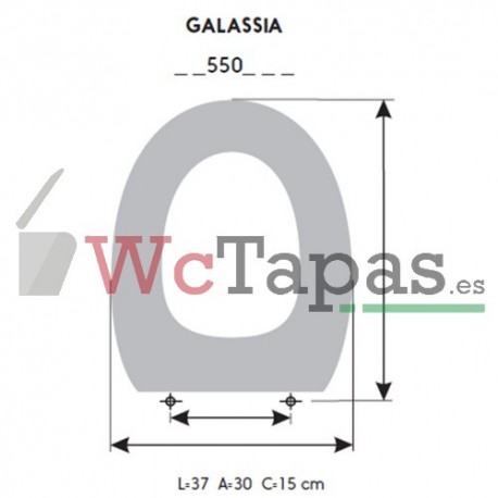 Asiento inodoro COMPATIBLE Infantil Galassia.