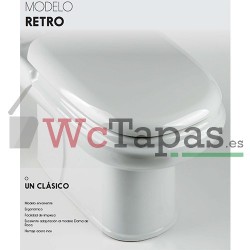 Tapa inodoro COMPATIBLE Duroplast Dama Retro.