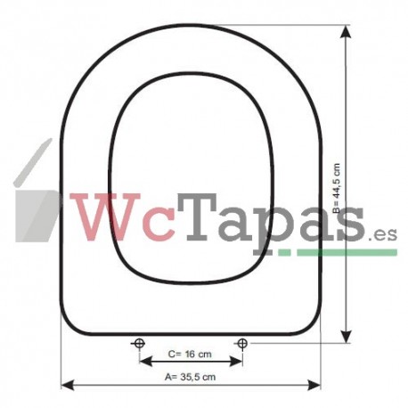 Tapa Wc COMPATIBLE Regina Sanitana.