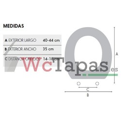 TAPA WC UNIVERSAL SAMBA EN RESIWOOD